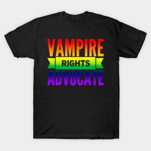 Vampire Rights Advocate (Rainbow) T-Shirt